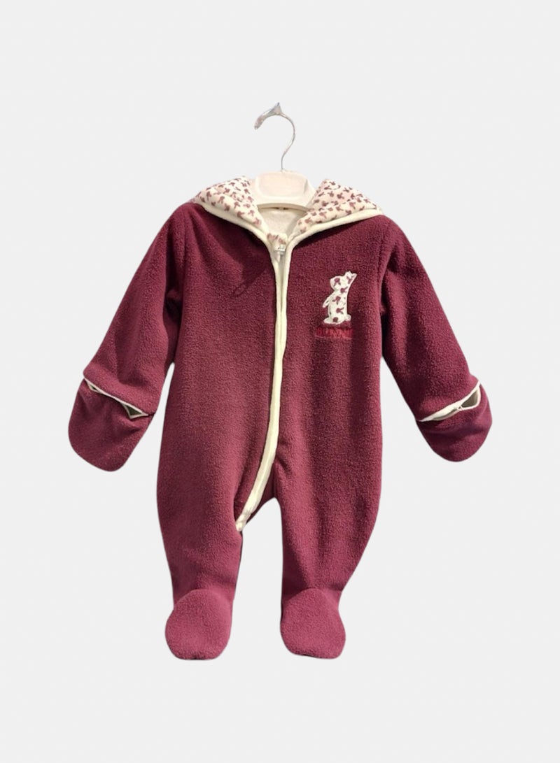 سالوبيت أطفال ميلتون فاخر وردي غامق بتفصيلة دب - Image 2